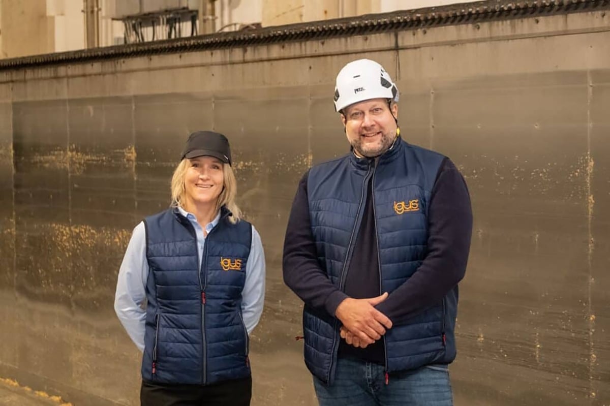 Mouterij Albert sort des sentiers battus avecles chaînes porte-câbles à roulettes igus 9