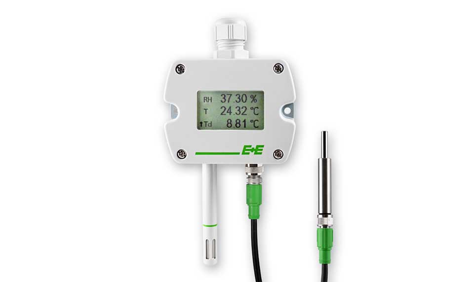 Relatieve vochtigheid en Temperatuur transmitter met “verwarmd meetelement” voor applicaties met Hoge Vochtigheden.