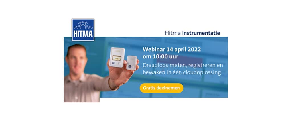 Webinar ‘Draadloos temperatuur en luchtvochtigheid meten, registreren en realtime bewaken in één cloudoplossing’