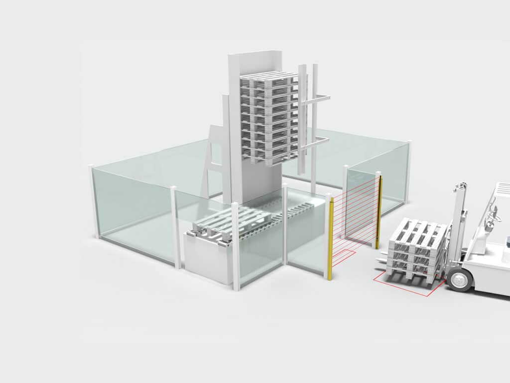 De complete veiligheidsoplossing voor toegangsbeveiliging op palletmagazijnen