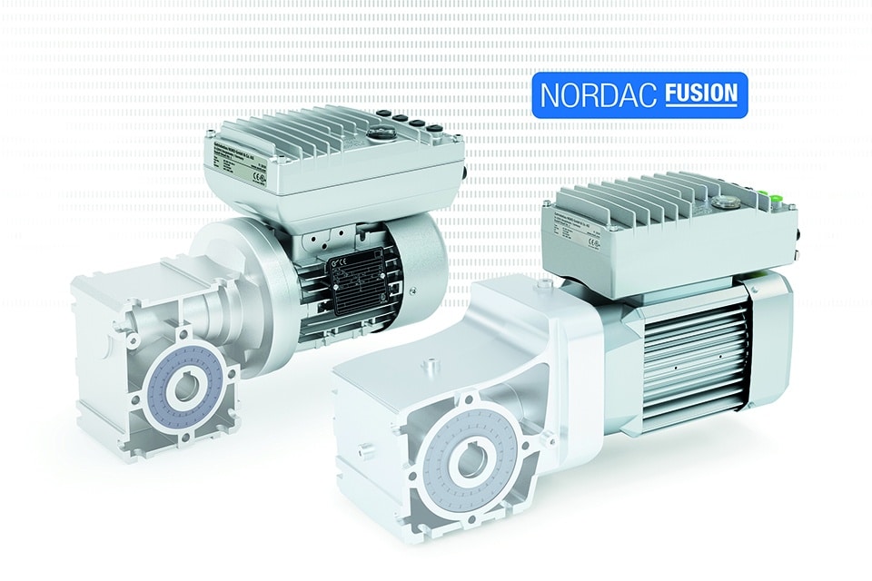 NORDAC FUSION: combineert motor en omvormer tot een compacte hoogvermogen-eenheid 7